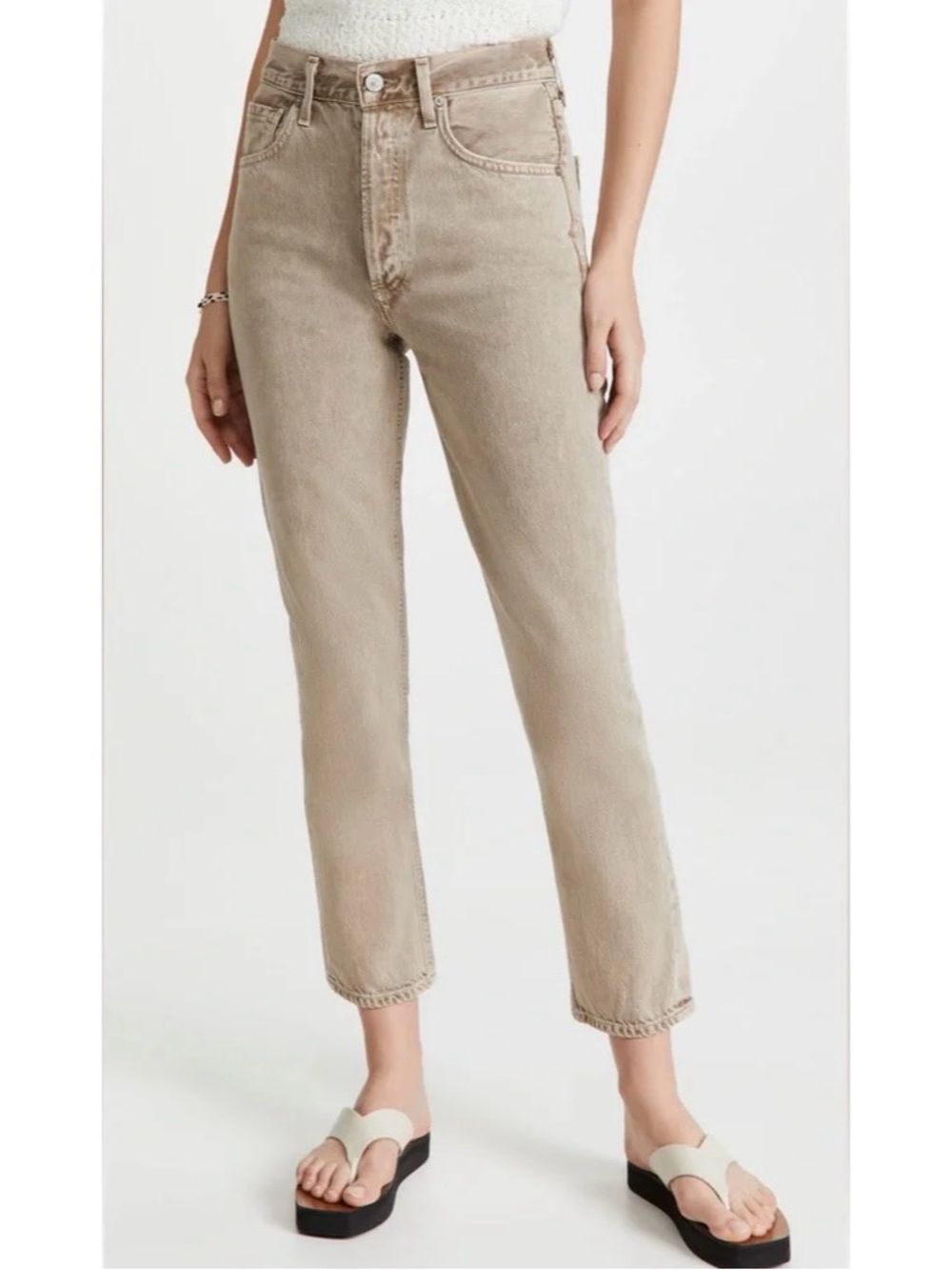 Citizens of Humanity Jolene High Rise Straight Leg Jeans in Ponytail Size 25
